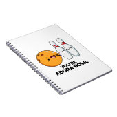 Je bent Adora-Bowl Funny Bowling Pun Notitieboek (Rechterzijde)