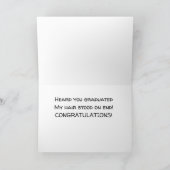 JE BENT *** AFGESTUDEERD *** GEFELICITEERD KAART (Binnen)