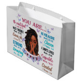 Je bent Afrikaanse Melanin Black Woman Sista Groot Cadeauzakje (Achterkant Gekanteld)