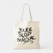 Je Bent AI-Brij Boring Tote Bag (Achterkant)