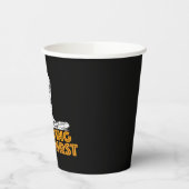 "Je bent al dood." Papieren Bekers (Links)