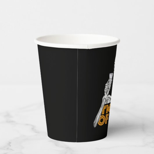 "Je bent al dood." Papieren Bekers (Rechts)