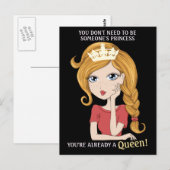 Je bent al een koningin briefkaart (Voorkant / Achterkant)