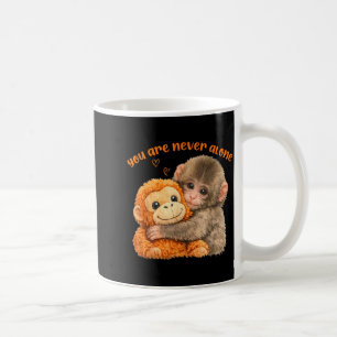 Je bent alleen punch de schattige baby aap meme koffiemok