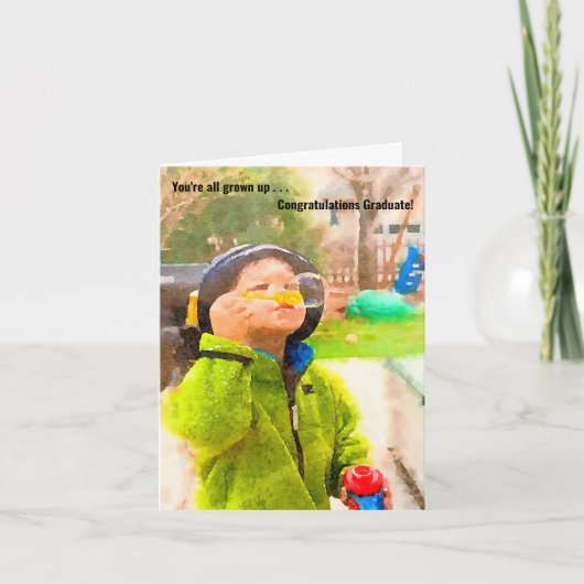 Je bent allemaal opgegroeid Afstuderen Kaart (Voorkant)