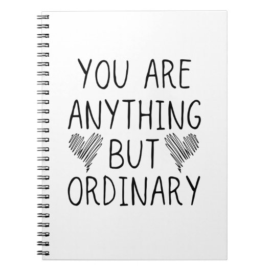 Je bent alles behalve gewoon notitieboek (Voorkant)