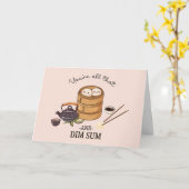 Je bent alles & DIM SUM  Kaart (Gele Bloem)
