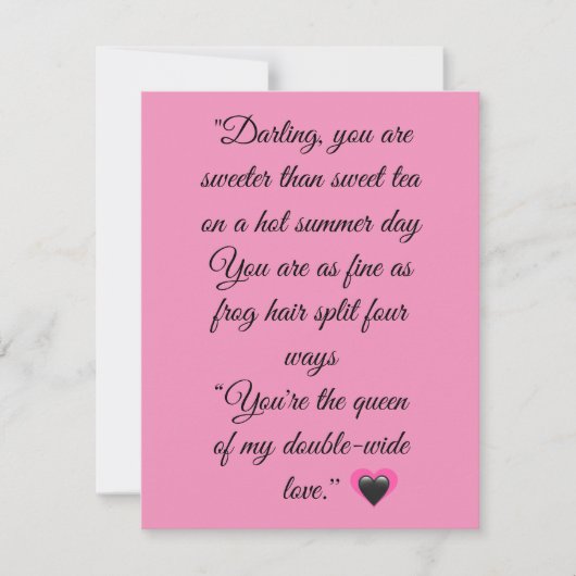 Je bent alles feestdagenkaart (Voorkant)