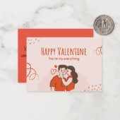 Je bent alles voor mij notitiekaartje (Voorkant / Achterkant in situ)