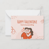 Je bent alles voor mij notitiekaartje (Voorkant)