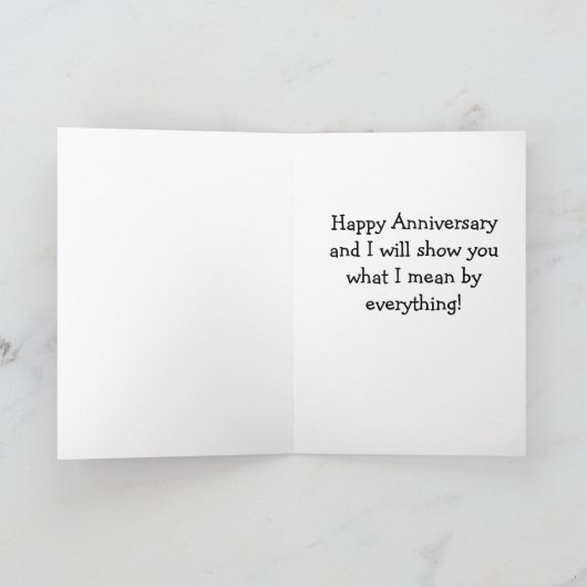 JE BENT "ALLES" VOOR "MIJ" ONS JUBILEUM KAART (Binnen)