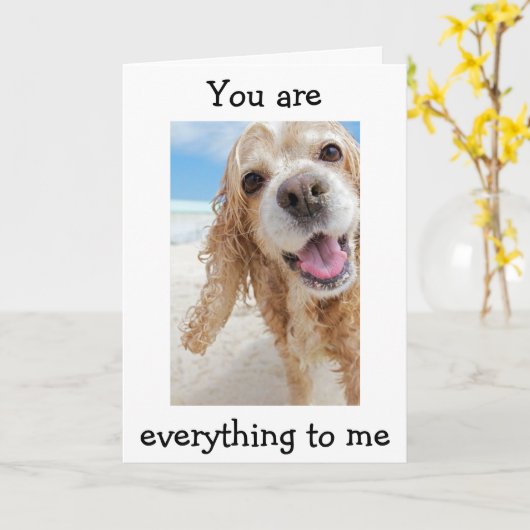 JE BENT "ALLES" VOOR "MIJ" ONS JUBILEUM KAART (Gele Bloem)