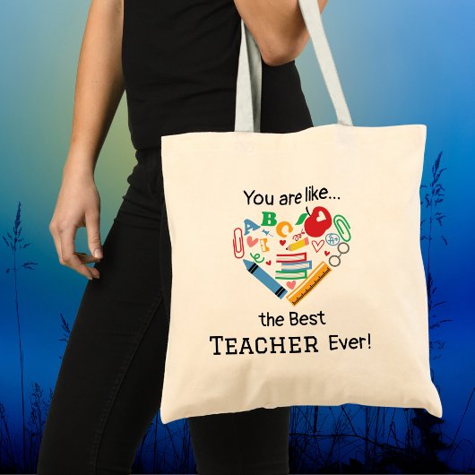 Je bent als...de Beste Leraar Ooit Aanpasbaar Tote Bag