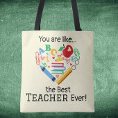 Je bent als...de Beste Leraar Ooit Aanpasbaar Tote Bag