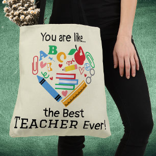 Je bent als...de Beste Leraar Ooit Aanpasbaar Tote Bag