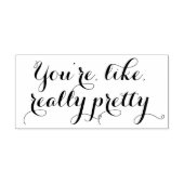 Je bent als echt  grappig citaat scrapbooking rubberstempel (Afrduk)