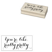 Je bent als echt  grappig citaat scrapbooking rubberstempel (Gestempeld)
