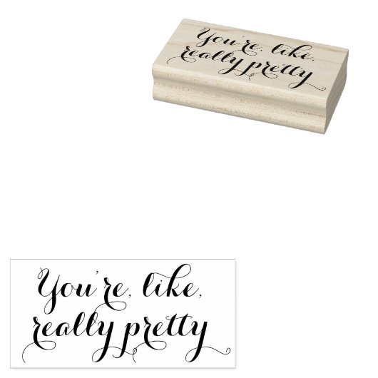 Je bent als echt  grappig citaat scrapbooking rubberstempel (Gestempeld)