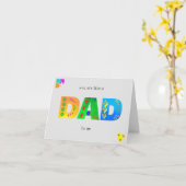 Je bent als een DAD voor mij Happy Birthday-kaart Kaart (Gele Bloem)