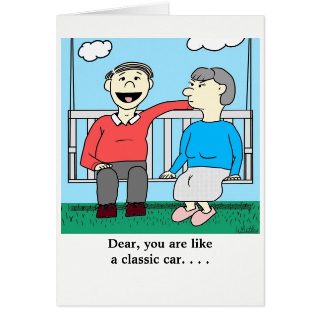 Je bent als een klassieke auto (Voorkant)