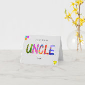 Je bent als een UNCLE voor me. Kaart (Gele Bloem)