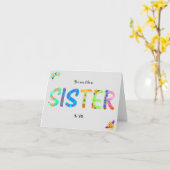 Je bent als een zus voor me... Happy Birthday Kaart (Gele Bloem)