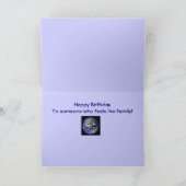 Je bent als familie: Happy Birthday Kaart (Binnen)