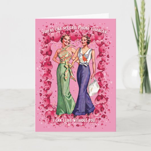 Je bent als mijn mobiele oplaadapparaat LGBTQ Vale Kaart (Voorkant)