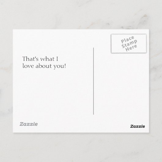 Je bent altijd een ander Briefkaart geweest (Achterkant)