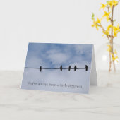 Je bent altijd een ander Wenskaart geweest Kaart (Gele Bloem)