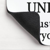 Je bent altijd heel uniek.. muismat (Hoek)