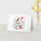 JE BENT 'ALTĲD IN MĲN GEDACHTEN' LIEFDESKAART KAART (Gele Bloem)