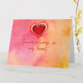 JE BENT ALTIJD IN MIJN HART KAART (Gele Bloem)