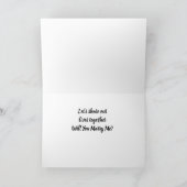 **JE BENT ALTIJD OP MIJN MENING** ZAL JE ME MARRY? KAART (Binnen)