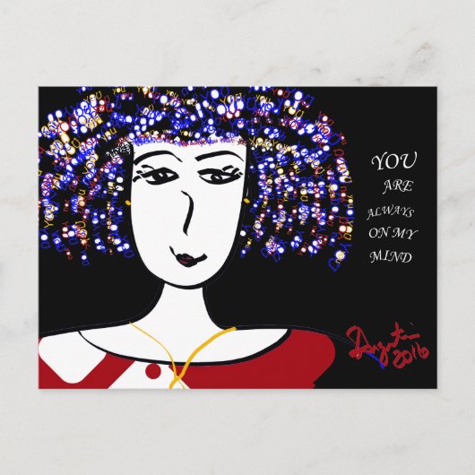 JE BENT ALTIJD OP MIJN MIJN MIJN MIJN BRIEFKAART - (Voorkant)