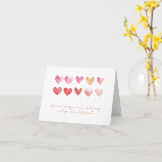 Je bent anders - Wenskaarten Kaart (Gele Bloem)