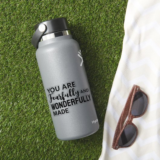 Je bent angstig en wonderbaarlijk gemaakt sticker (HydroFlask Insitu)