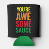 Je bent Awesomesaus! Wereld Compliment Day Blikjeskoeler (Achterkant)