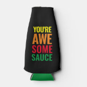 Je bent Awesomesaus! Wereld Compliment Day Flesjeskoeler (Voorkant)