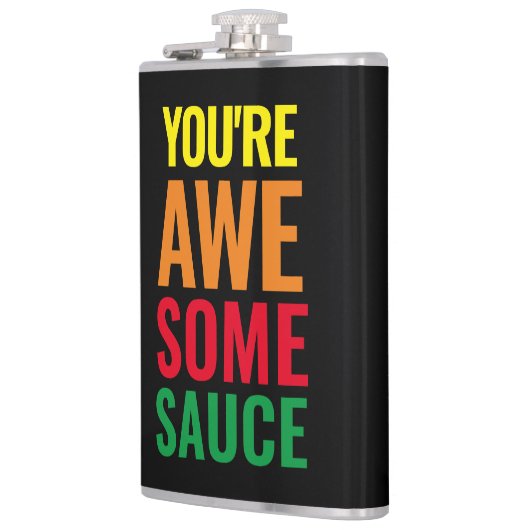 Je bent Awesomesaus! Wereld Compliment Day Heupfles (Links)