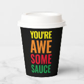 Je bent Awesomesaus! Wereld Compliment Day Papieren Bekers (Voorkant)