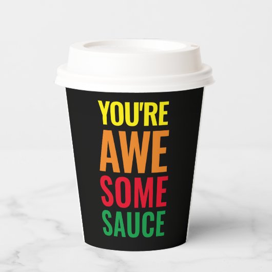 Je bent Awesomesaus! Wereld Compliment Day Papieren Bekers (Voorkant)