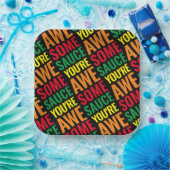 Je bent Awesomesaus! Wereld Compliment Day Papieren Bordje (Feest)