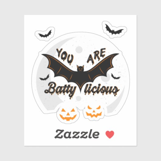 Je bent Battylicious Vinyl Sticker Cutout (Vel)