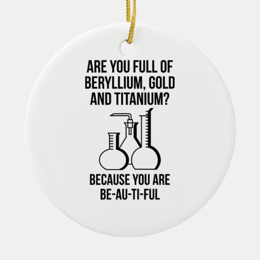 Je bent BE-Au-Ti-Ful Keramisch Ornament (Voorkant)