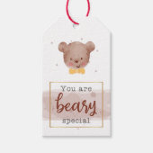 Je bent Beary Special Waterverf Gift Label Cadeaulabel (Voorkant)