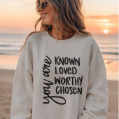 Je bent bekend, inspirerend Christelijk geloof Trui