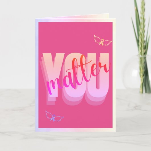 Je bent belangrijk bij het versterken van borstkan kaart (Voorkant)