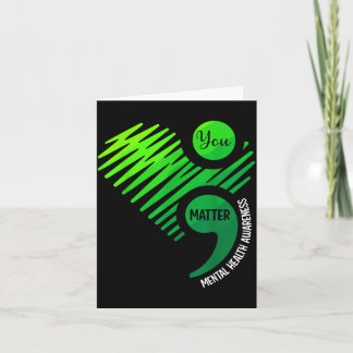 Je Bent Belangrijk Groen Hart Puntkomma Mentale Ge Kaart