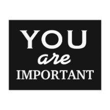 Je bent belangrijk - motivatie briefkaart